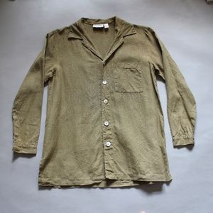 Chico's Green Textured Linen Jacket
